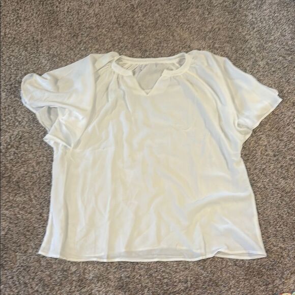Cream Puff Sleeve Ruffled Blouse - Picture 1 of 1
